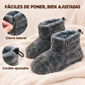 Botas térmicas fáciles de poner, con cierre lateral y cordón ajustable