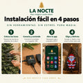 Instalación fácil en 4 pasos de las luces para árbol La Nocte